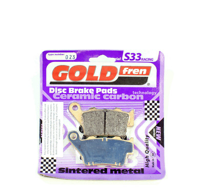 GOLDfren Brake Pads Sintered Rear S33-023 EBC Equiv FA208 FA213 - 1 Pair