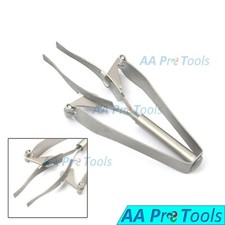 Automatic Tweezers Hair Splinter Forceps Eyebrow Stainless Steel Manicure Tools