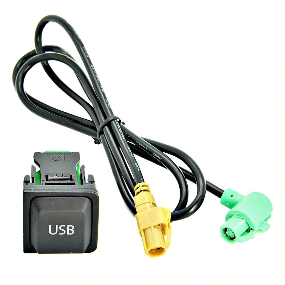 USB Port Pour VW Golf MK5 MK6 RNS510 RNS310 RCD510 5KD 035 726A Prise Câble Fil - Photo 2/4