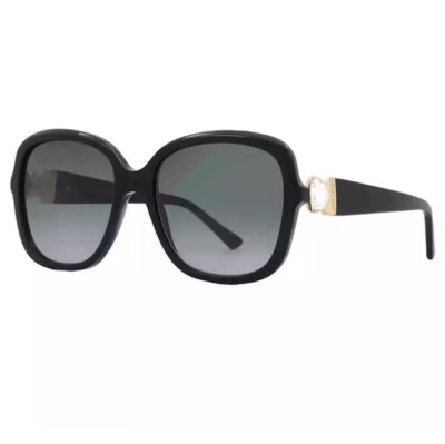 JIMMY CHOO SADIE Black & Gold Sunglasses 100% UV Protection, New 100% Authentic