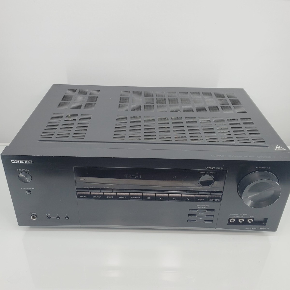 ONKYO AVレシーバー TX-SR343 ONKYO TX SR343 Surround Sound 5.1 Receiver. HDMI 4x1 -Component