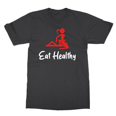 Eat Healthy Face Sit Happy Valentines Day Funny Unisex Tee Tshirt