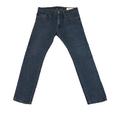 Diesel Herren Jeans Slim Skinny Fit Stretch Dunkelblau Waschung Zip Fly Thommer W32 L27
