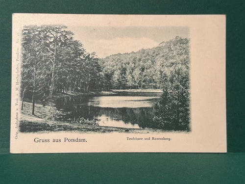 AK, Berlin, Gruss aus Potsdam, Teufelssee und Ravensberg