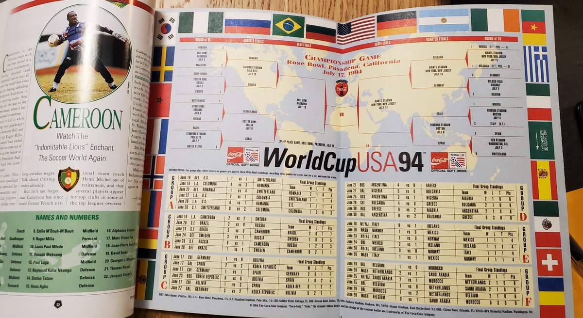 Magazine Officiel Coupe Du Monde USA 94, Rare, état Comme Neuf, Collection