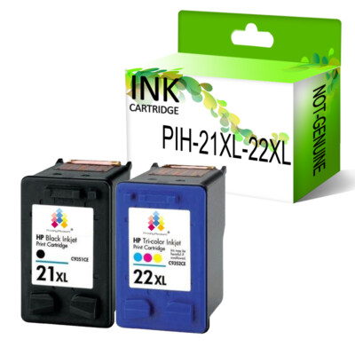 HP 21XL Negro 22XL Color Cartucho de tinta PP ® se adapta para Deskjet  F4180 F380 F2180 | eBay