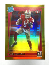 RATED ROOKIE CARD TREY LANCE 49ers 2021 Donruss GOLD HOLO PRESS PROOF Card #254