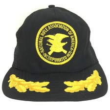 Vtg NRA National Rifle Association Patch Cap Scrambled Eggs Snapback Trucker Hat
