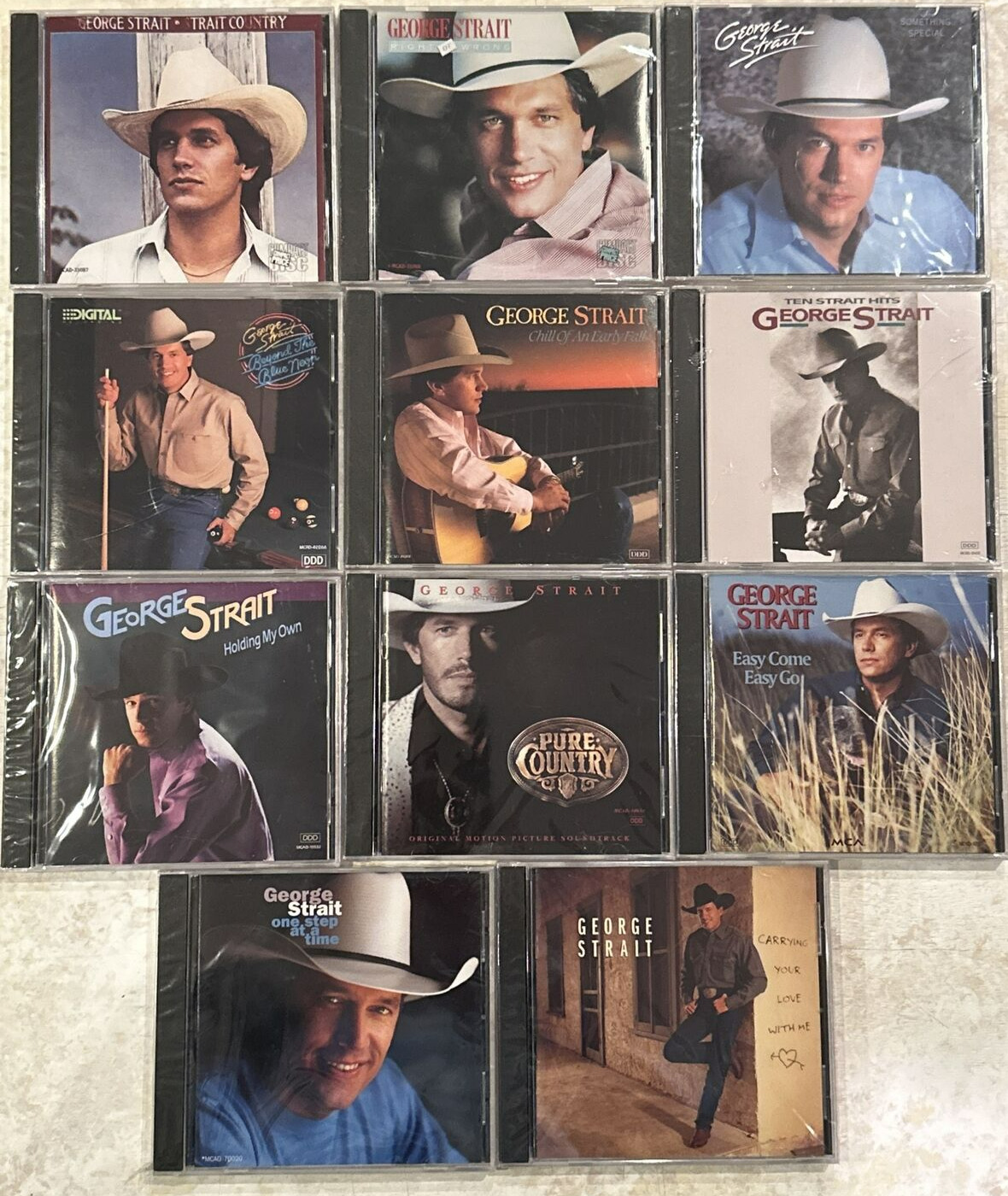 11 NEW SEALED GEORGE STRAIT COUNTRY CDs  Strait Country to One Step at a Time