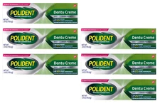 Polident Dentu-Creme Denture Cleanser Paste Triple Mint Freshness 3.9 oz 6 pack