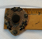Filigree Dress Clip W/black Beads Faux Pearls  — photo 8