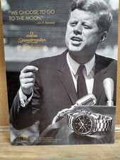 OMEGA SPEEDMASTER J.F. KENNEDY WERBUNG Poster...