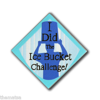 ICE BUCKETT CHALLENGE LAPEL PIN ALS AWARENESS LOU GEHRIG DISEASE 