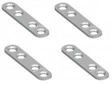 100 Flachverbinder Stahl Verbinder Lochplatte Verbindung Platte Schrauben 40-100