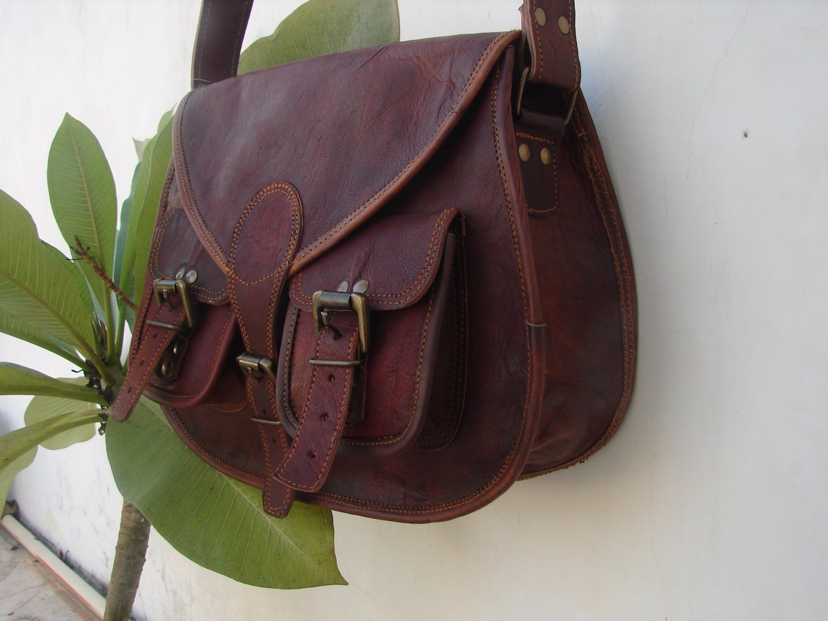 Indian Real Genuine Leather Vintage Messenger Ladies