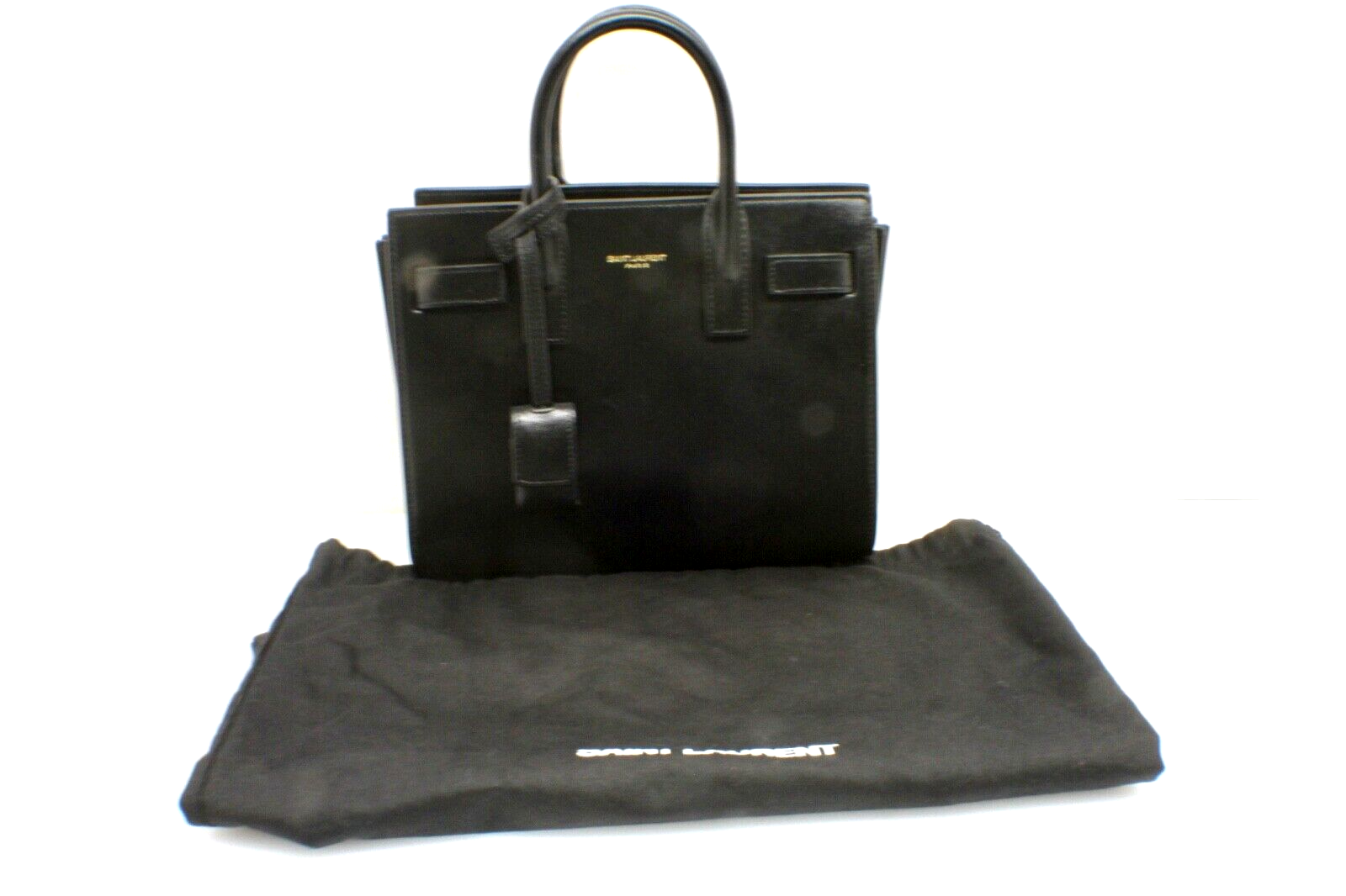 YSL Saint Laurent Borsa De Jour nano in pelle borsa a tracolla a 2 vie nera