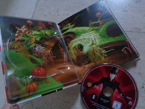 Charlie and the Chocolate Factory Blu-Ray 3 Disc Digibook Tim Burton Johnny Depp - Picture 4 of 11