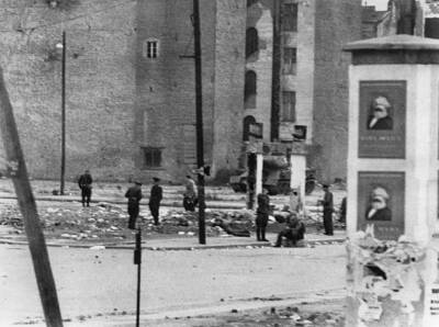 Germany, Berlin Border at the Wilhelmstrasse 1953 Historic Old Photo