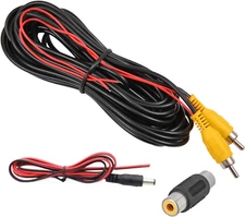 20' Car Video Rca Extension Cable Auto Rear View Backup Parking Camera Wire Cord