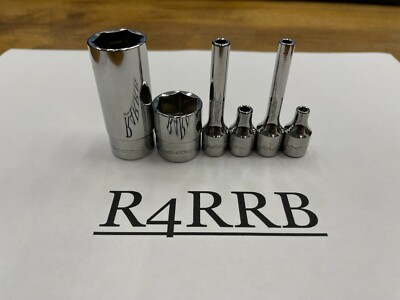 #ad Snap on Tools USA ADD ON 1 4 Drive 6PT Shallow Deep Lot Set 1 8quot; 5 32quot; 5 8quot; $179.95