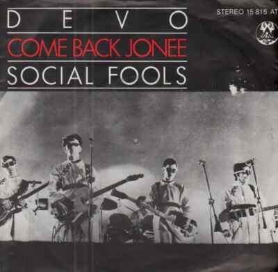 Devo Come Back Jonee Vinyl Single 7inch Virgin