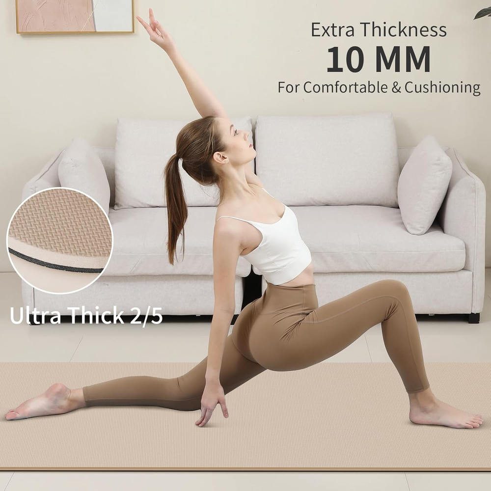 Non Slip Extra Thick Anti-Tear POE Yoga Mat Professional High Resiliency