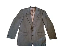 Tallia Uomo Jacket/Blazer 100% Wool 44R Dark Gray Herringbone (S44)