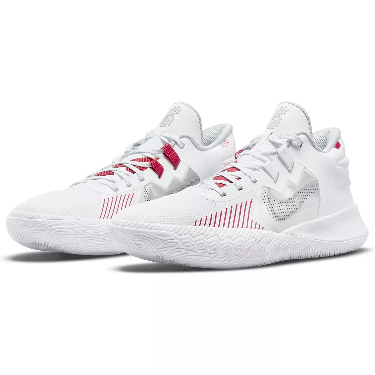 asesinato volumen Crítico Nike Kyrie Flytrap 5 White Grey Red CZ4100-100 Size 14 Men&#039;s  Basketball Shoes | eBay