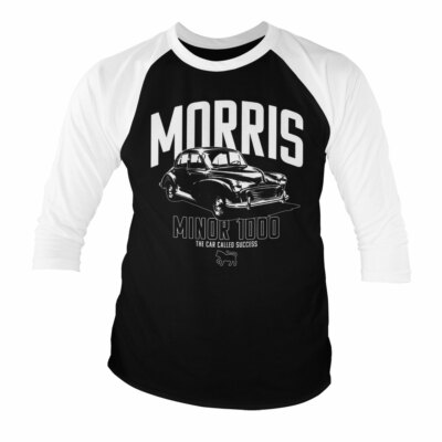 Officially Licensed Morris Minor 1000 Baseball 3/4 Sleeve T-Shirt S-XXL Sizes