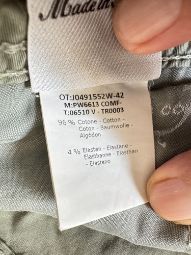 Jacob Cohen shorts bermuda in cotone+elastan Colore verde Taglia W34 - Foto 7 di 7