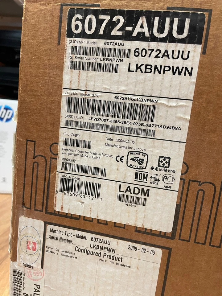 NEW Lenovo ThinkCentre DESKTOP M57 6072-AUU - Image 2 of 3