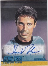 STAR TREK THE ORIGINAL SERIES SEASON 1 A18 STEWART MOSS JOE TORMOLEN AUTOGRAPH