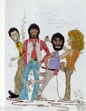 JOHN ENTWISTLE Signed Drawing Print - 'The Vindaloo WHO' - 10"x8" reprint