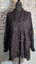 ANTHOPOLOGIE DRESS MED black with embellishments