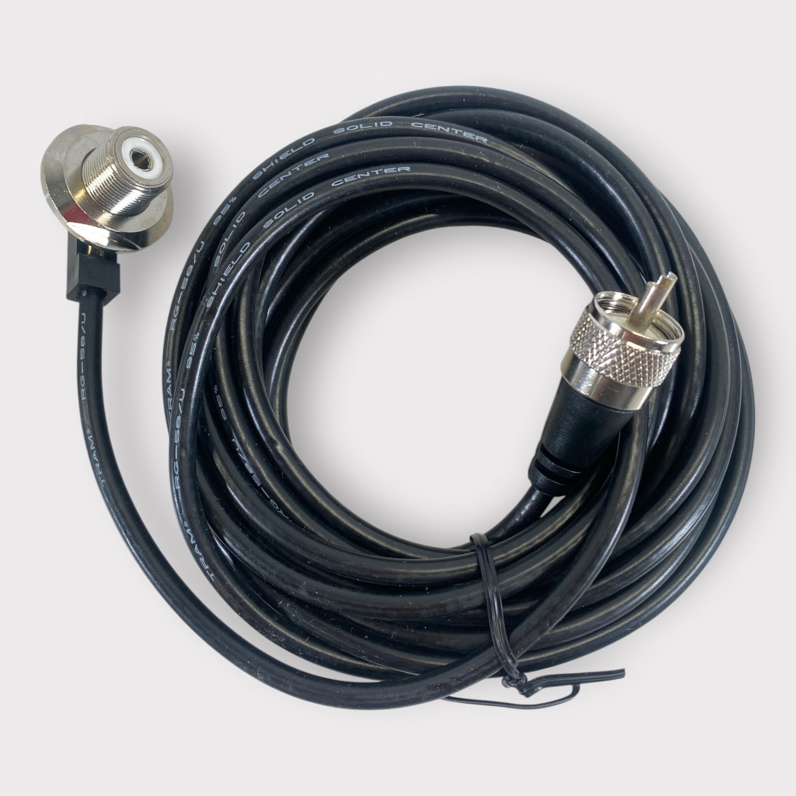 Tram SO-239 Antenna Hole Mount W/ PL-259 Connector - 17ft RG-58/U Cable