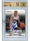 Stephen Curry 2009-10 Panini Prestige Autograph Rookie Card #230 BGS 9.5 AUTO 10