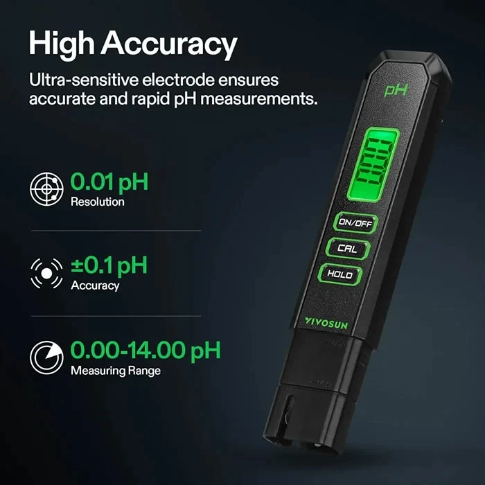 VIVOSUN Digital pH and TDS Meter Kits,0.01pH High Accuracy Pen Type,UL Certified - Image 3 of 4