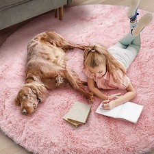Fluffy Super Soft Round Rug Mat Carpet