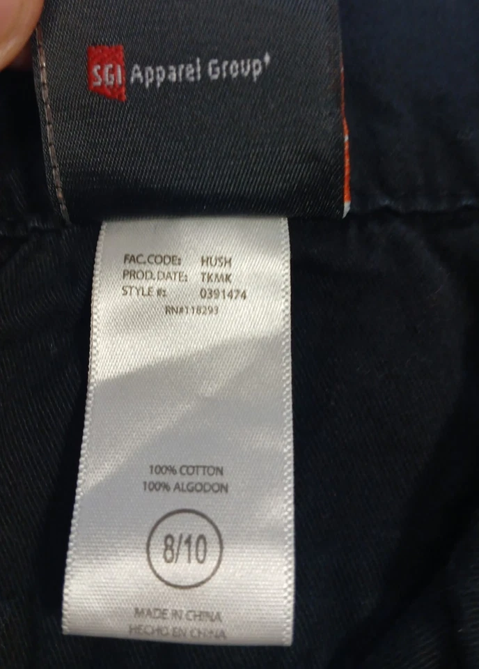 Harley-Davidson Kids 8/10 Mechanic Shirt Black Orange Embroidered Logo Top - Image 3 of 4