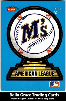 1987 Fleer Seattle Mariners Seattle Mariners Team Stickers Chicago Cubs back
