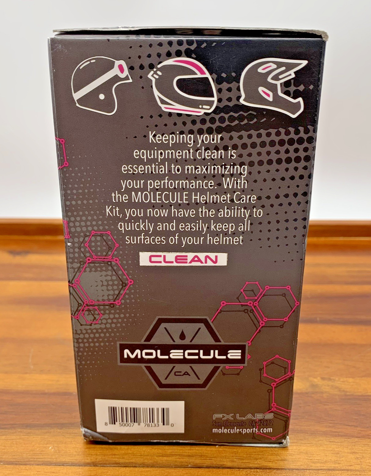 Molecule Matte Helmet Care Kit 4/Pack 4oz Each 6300-0904-04 Cleaner Anti-Fog New