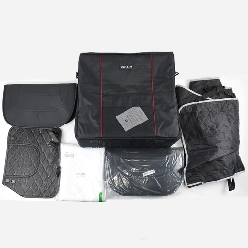 Proaim & Unbranded Assorted Car Seat Covers, Storage Bag, & Tablecloth Lot of 6