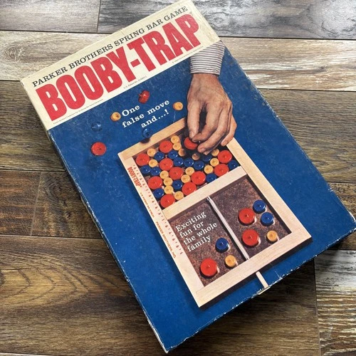VINTAGE PARKER BROTHERS BOOBY-TRAP GAME ORIGINAL 1965 Board Game