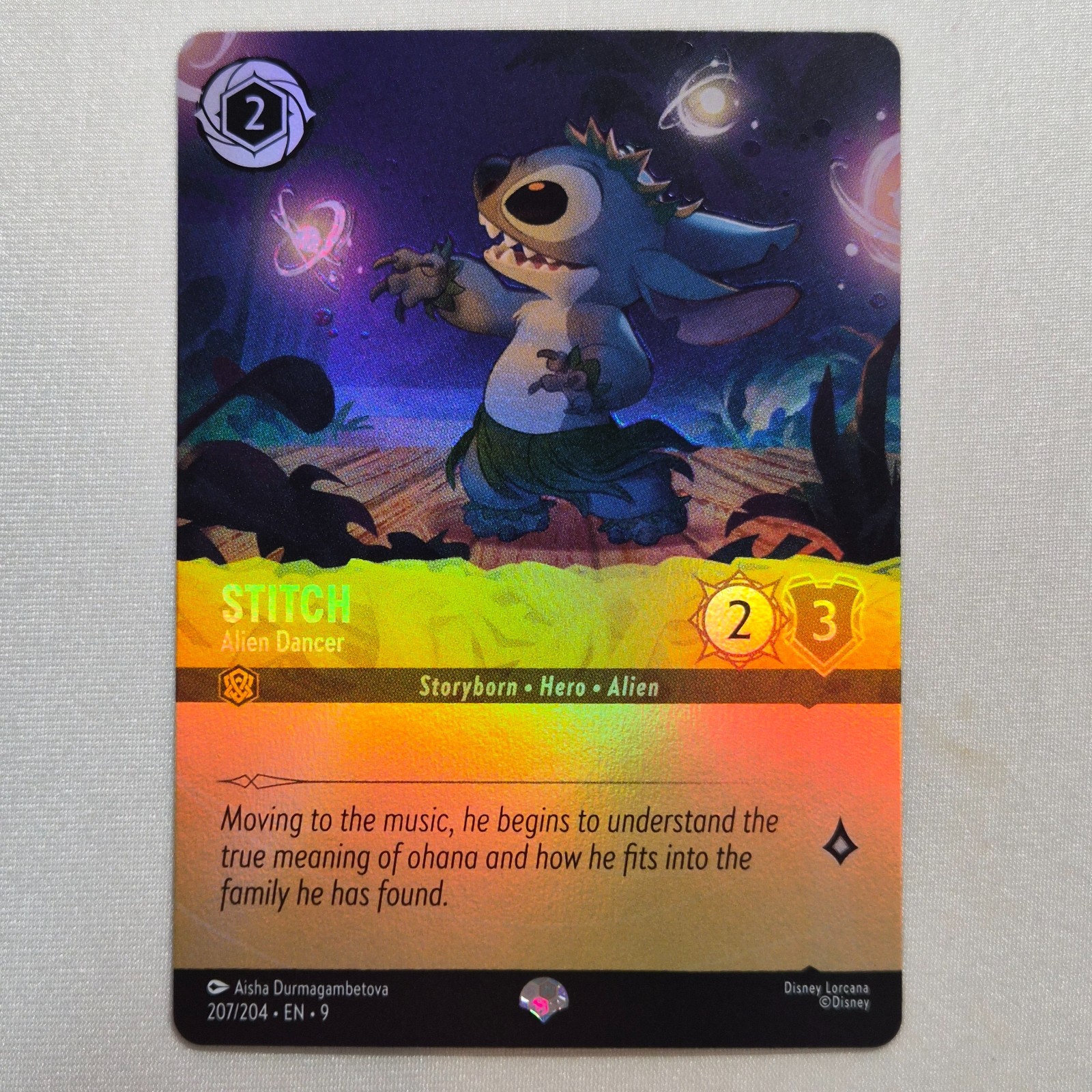 Lorcana: Fabled - Stitch Alien Dancer #207/204 Epic Foil