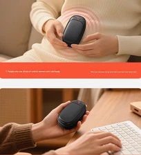 2-Pack Hand Warmers Rechargeable 6000mAh Portable Pocket Size 3 Heat Settings*