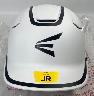 Easton Z5 2.0 Junior Matte Two-Tone Batting Helmet, Color White With Black