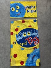Woolly and Tig CBeebies Dreamtex Single Duvet Cover & Pillow Bedding Set RARE