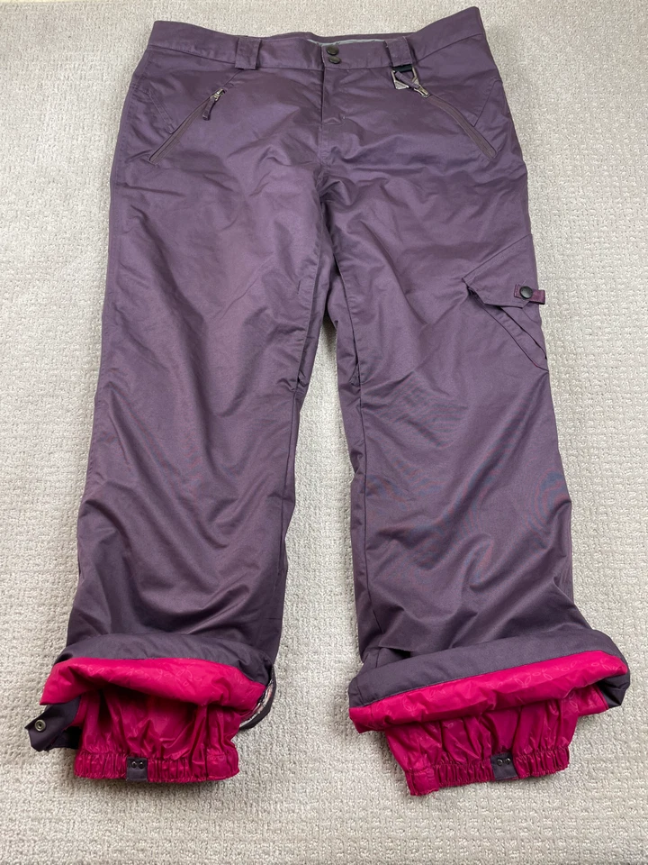 Pantalones de snowboard Oakley para mujer XL púrpura carga aislada tecnología utilitaria esquí nieve Foto 2 de 4