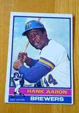 Beautiful Topps 1976 #550 Henry Aaron  original cards!!