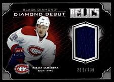 2017-18 Upper Deck Black Diamond Debut Relics Nikita Scherbak 280/299 Montreal